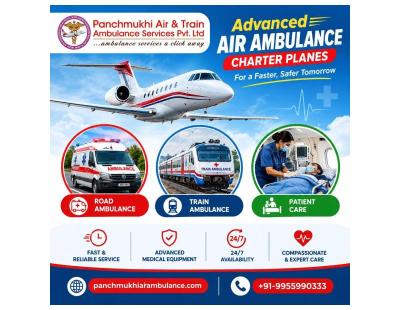 Panchmukhi Emergency Air Ambulance in Ranchi - Affordable relocation service during emergency