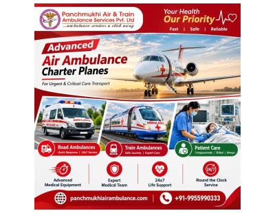 Panchmukhi Air Ambulance from Kolkata – never compromise with your safety