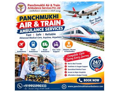 Panchmukhi Train Ambulance Services in Patna- Safe Medical Rail Transfer