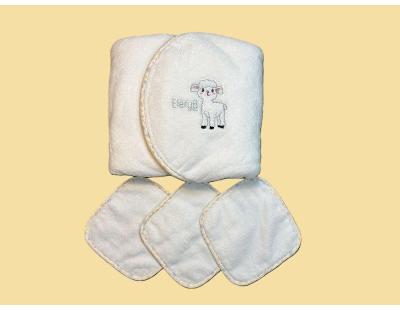 Organic Cotton Yellow Hooded Baby Towel USA | Soft, Gentle Bath Time Pick from EleryB