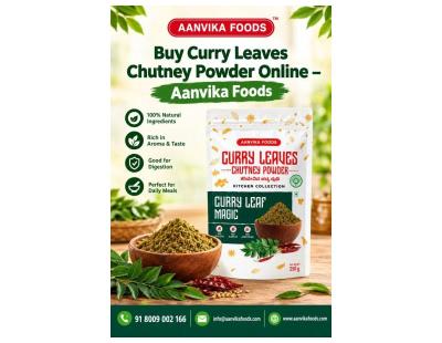 Buy Curry Leaves Chutney Powder Online – Aanvika Foods