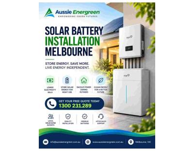 Solar Battery Installation Melbourne | Free Quote | Aussie Energreen