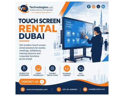 High Performance Interactive Touch Screen Rental for Modern Workplaces