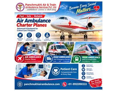 Panchmukhi Emergency Air Ambulance from Hyderabad – critical care throughout the journey