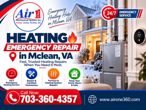 Why Choose AirOne360 for Emergency Heating Repair in McLean, VA?