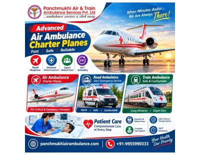 Panchmukhi Affordable Air Ambulance in Kolkata- Continuous Care offered in transit