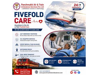 Panchmukhi Train Ambulance Cost from Ernakulam – assured budget friendly solution