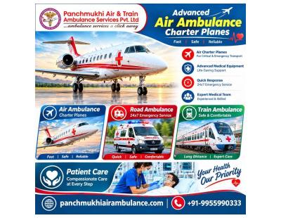 Panchmukhi Air Ambulance from Mumbai- Authenticity implied during arrangements