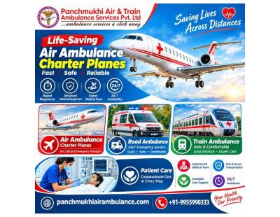 Panchmukhi ICU Air Ambulance in Varanasi- intensive and critical care support
