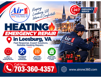 Is Your Home Losing Heat? Get Emergency Heating Repair in Leesburg VA