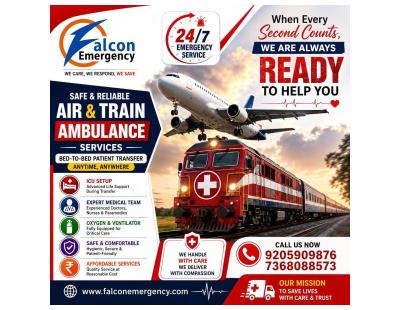 Falcon Train Ambulance Cost from Mumbai- budgeted solution offered during emergency
