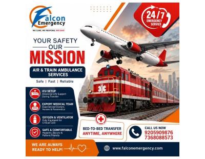 Falcon Train Ambulance in Bangalore – coordinated medical transport with convenience