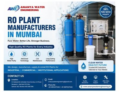 RO Plant Manufacturers in Mumbai | India