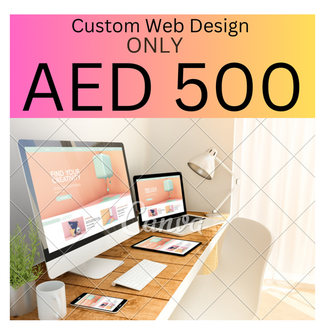 PAY ONLY AED 500 for Custom web design - 1/3