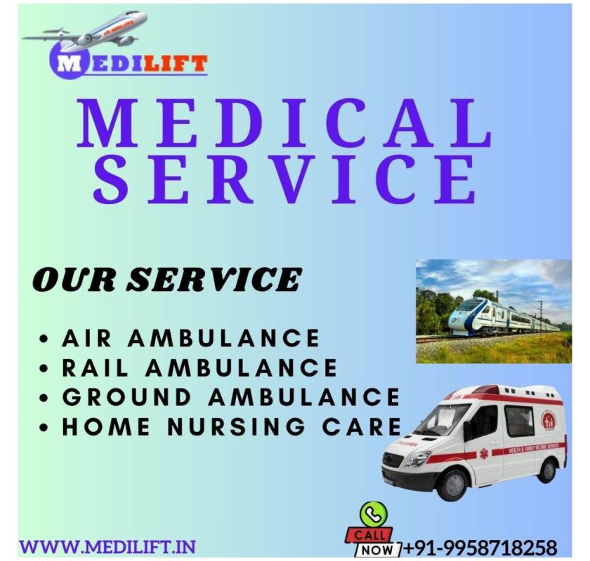 Medilift Train Ambulance Service in Patna Offers Proper Coordination during Transfer