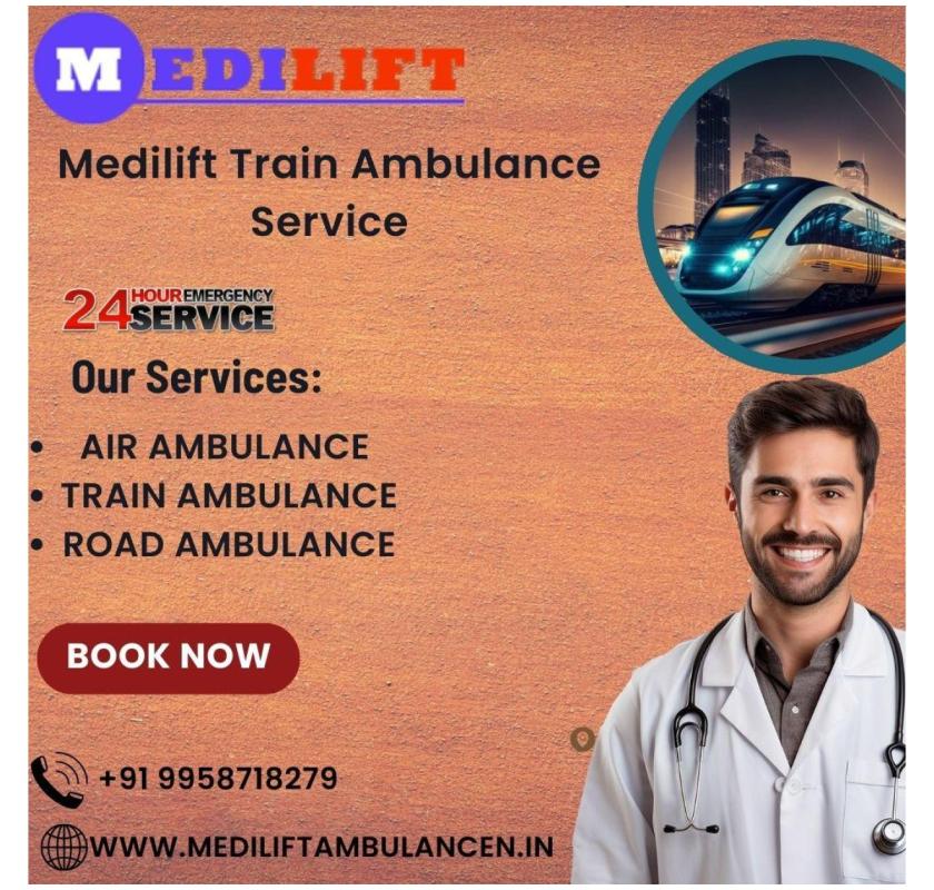 Medilift Train ambulance in Mumbai is the sickest patient transport service 