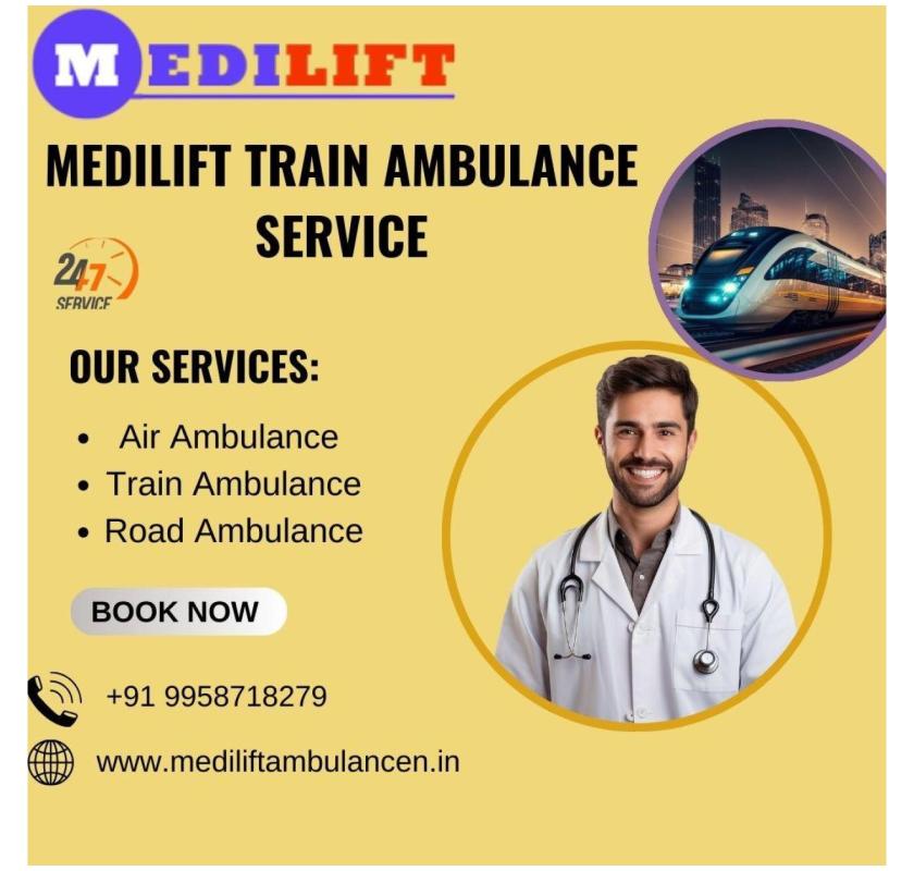 The Booking Process for Medilift Train Ambulance in Allahabad is Hassle-free