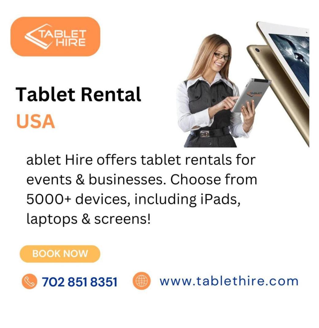 Tablet Rental USA – Rent iPads & Tablets for Events & Business