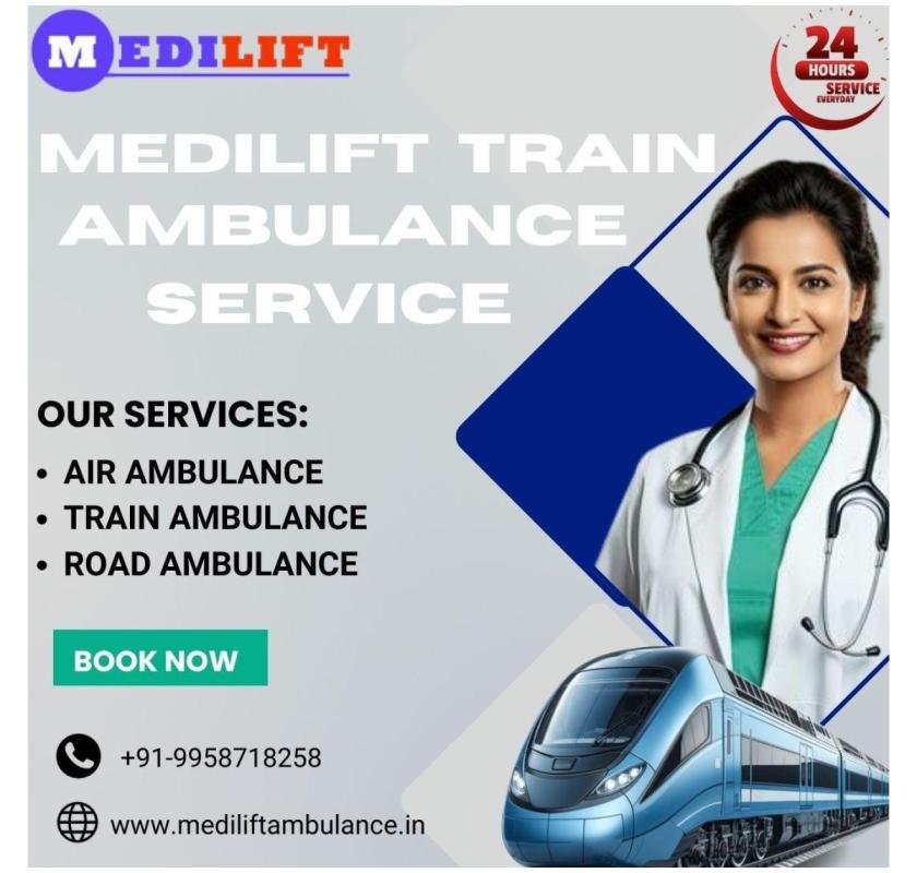 Medilift Train Ambulance Services' contact is for safety.