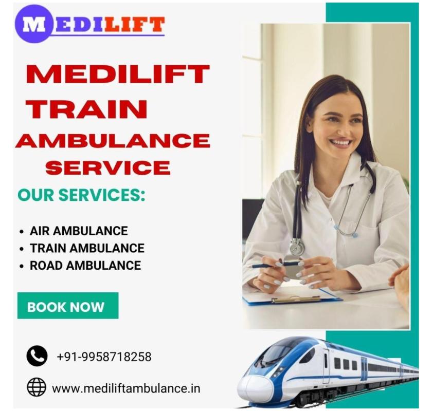Avail Medilift Train Ambulance in Allahabad with the medical team
