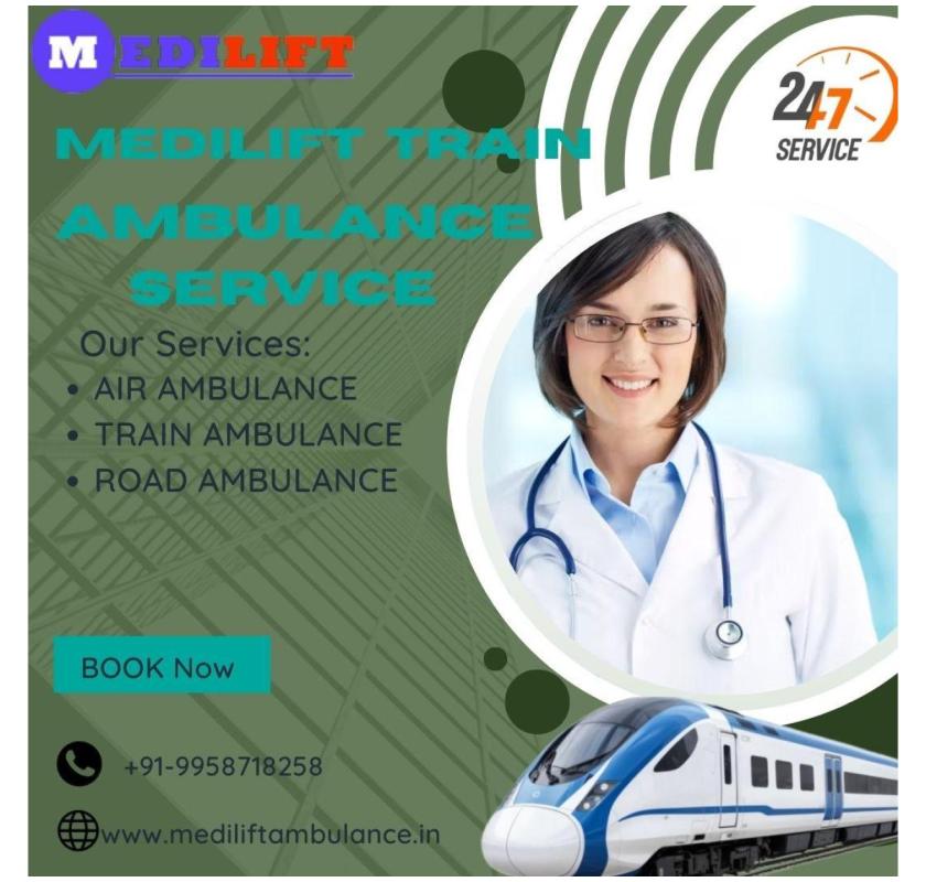 Medilift Train Ambulance in Allahabad provides Full Safety during Transfer