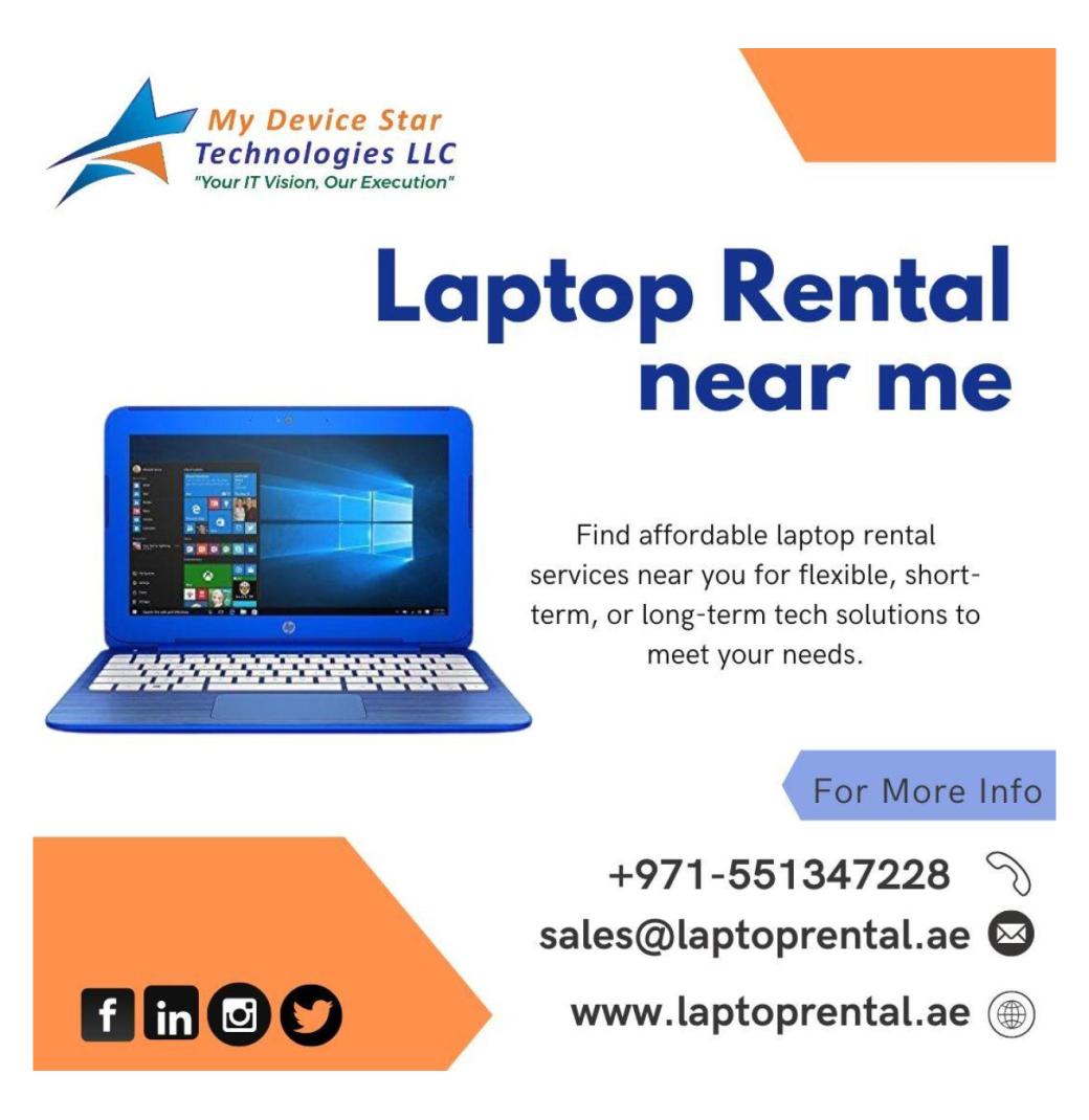 Get Laptop Rentals Near You – Great Deals & Service!