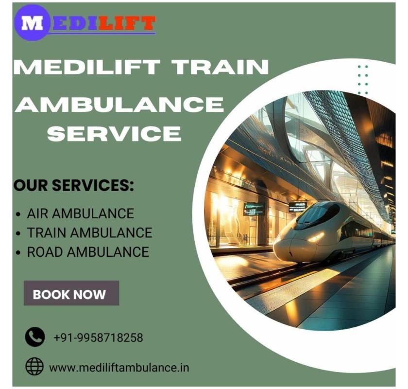 Medilift Train Ambulance in Allahabad saves precious time during transfer