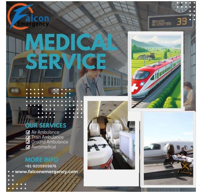 Falc Emergency Train Ambulance Varanasi is Available 24X7 in Indore for all your Needs