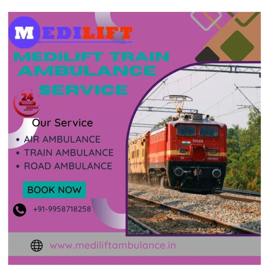 Avail Medilift Train Ambulance Service in Allahabad for high quality services
