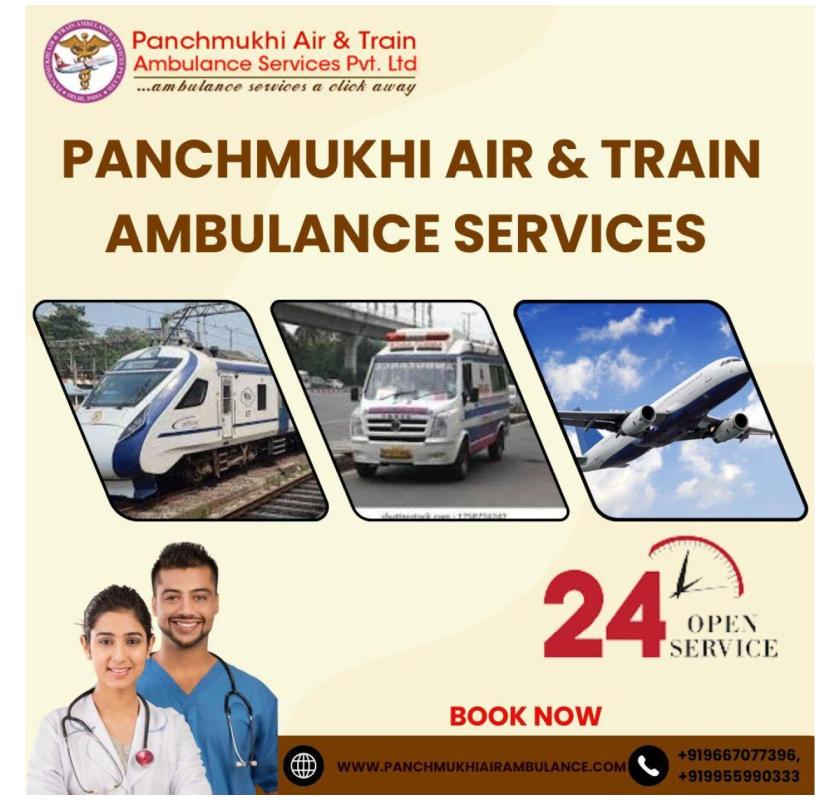 Depend on Panchmukhi Train Ambulance Services in Ranchi for Emergency Transfers 