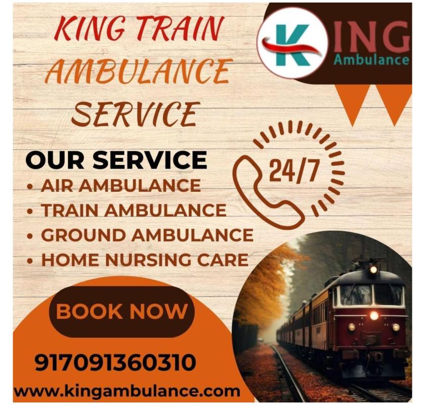 King Train Ambulance Service which provides you medical facility