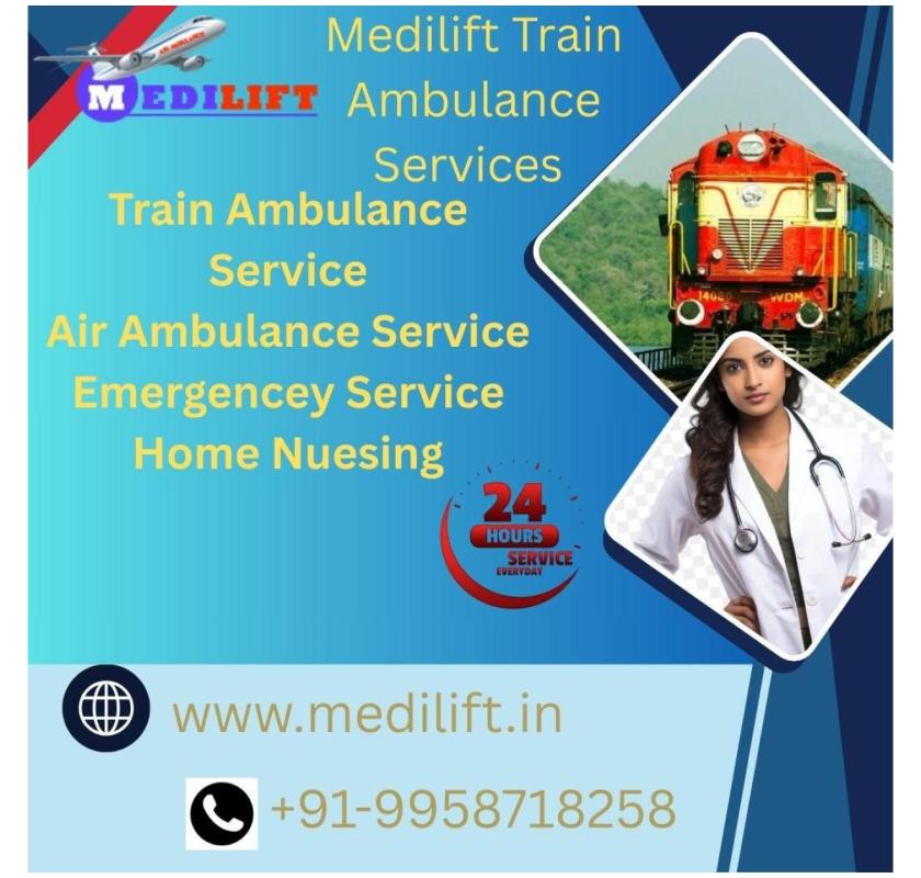  Medilift Train Ambulance in Raipur Provides Assist in All Medical Relocation
