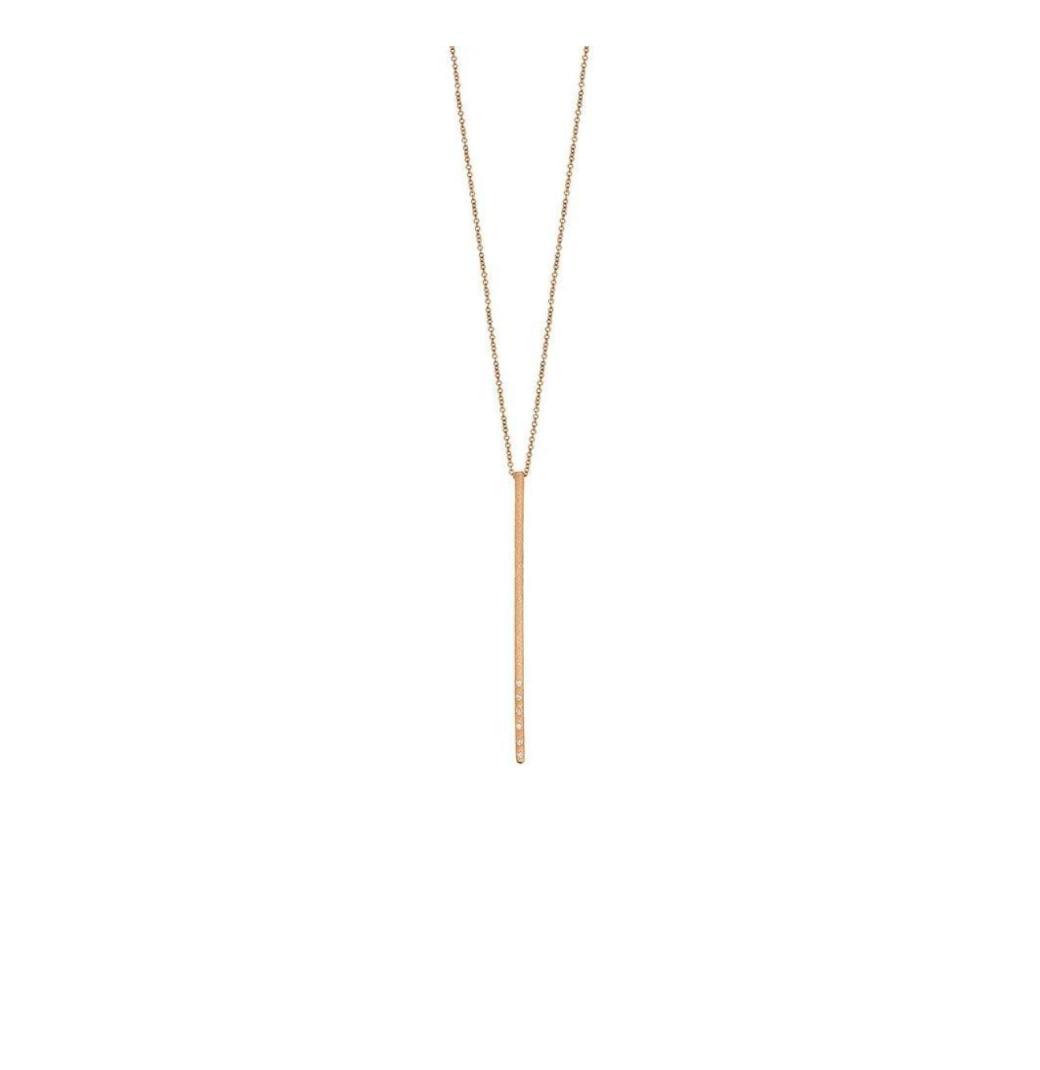Blushing Brilliance: Diamond Accent Rose Gold Necklace