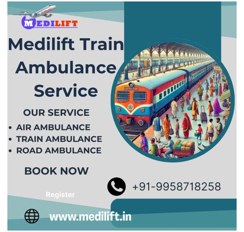  Medilift Train Ambulance in Dibrugarh provides Fully Licensed Transportation