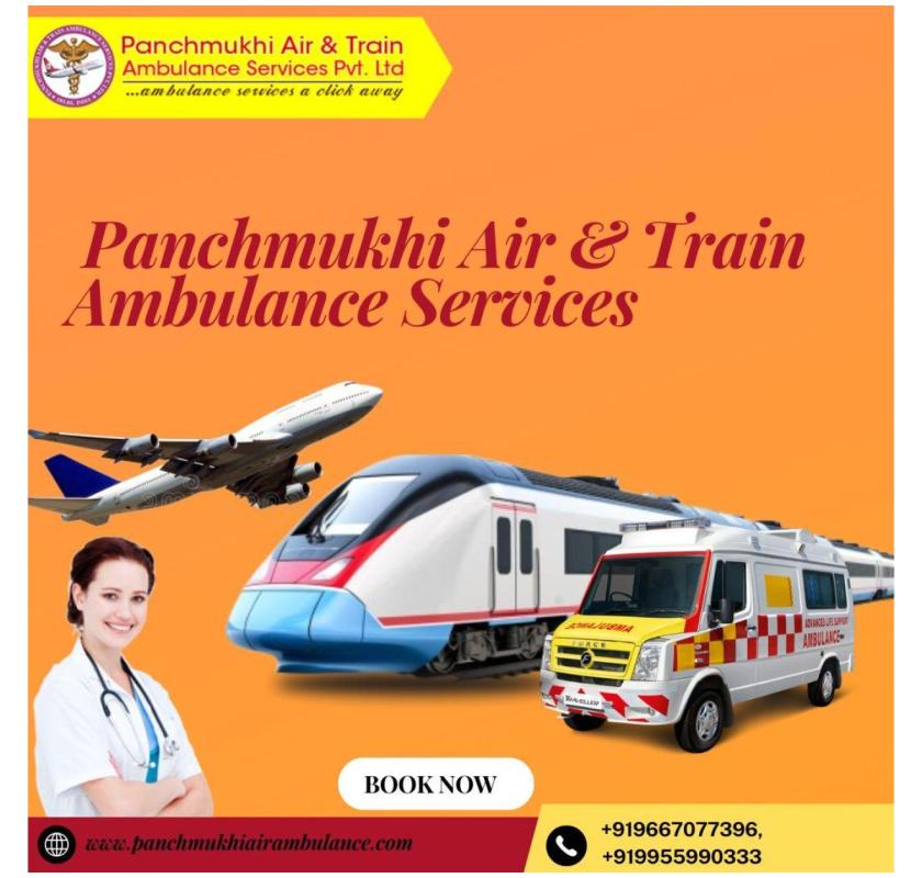Certified equipment is carried by Panchmukhi Train Ambulance Service in Patna