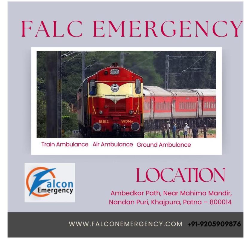 Transfer Patients Smoothly with Falc Emergency Train Ambulance in Bangalore