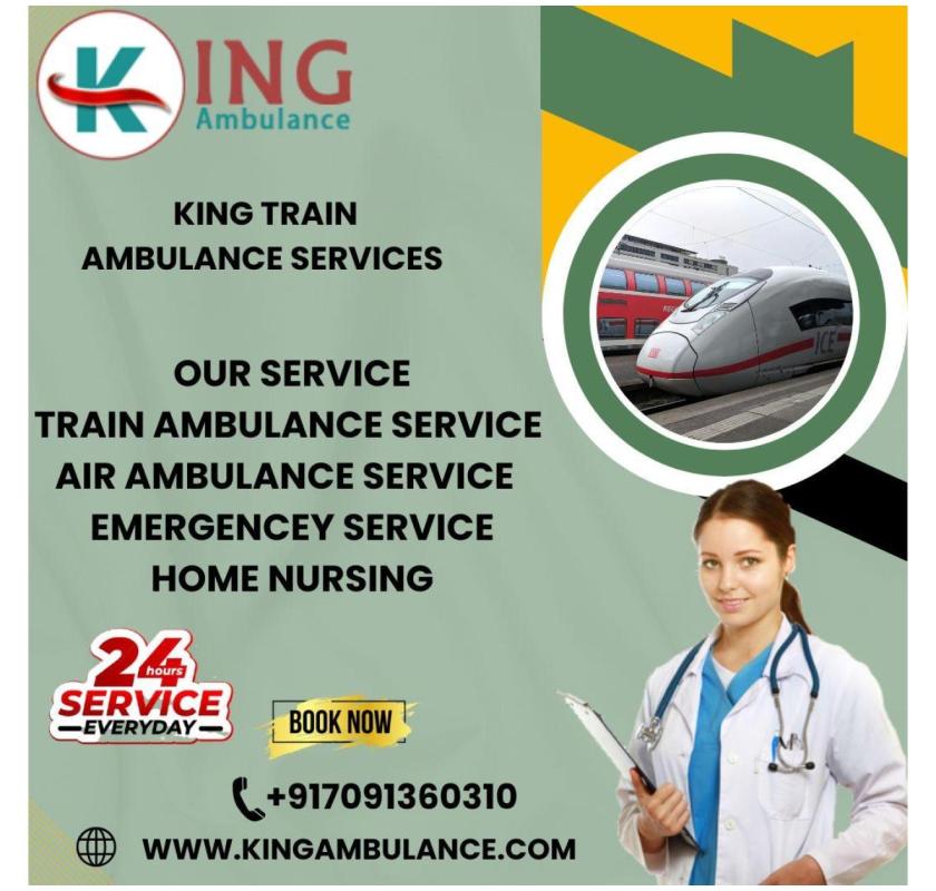  Book King Train Ambulance with ICU Care at Affordable Price in Patna