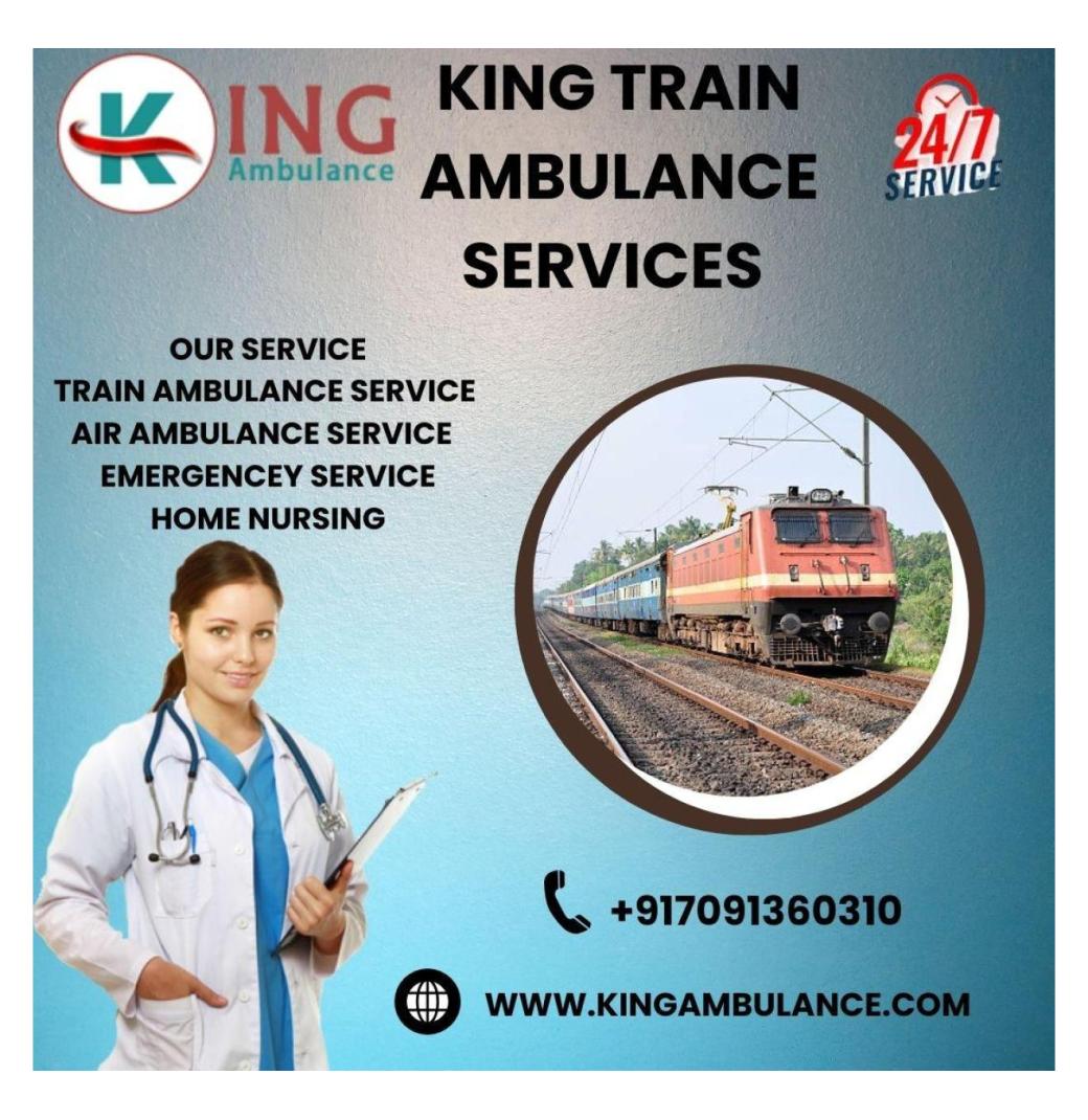King Train Ambulance Prepares the Location before Departure in Raipur