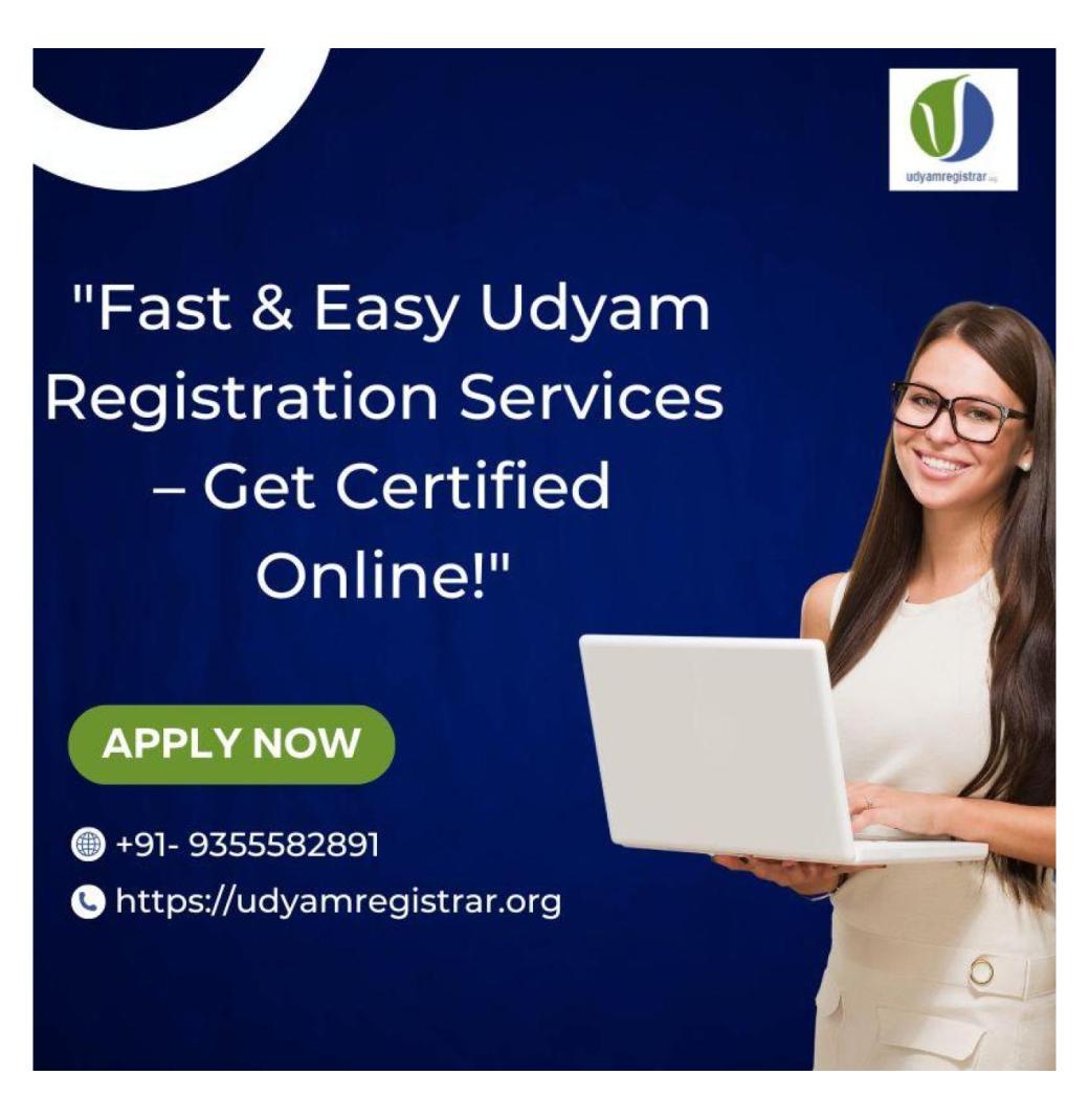  "Fast & Easy Udyam Registration Services – Get Certified Online!"