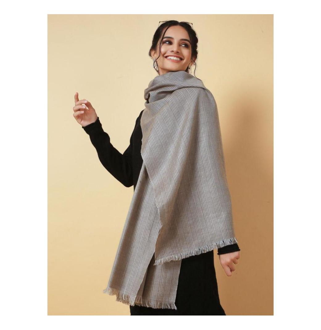 Pashmina Shawl - Hand-Embroidered Luxury Collection - KCS 