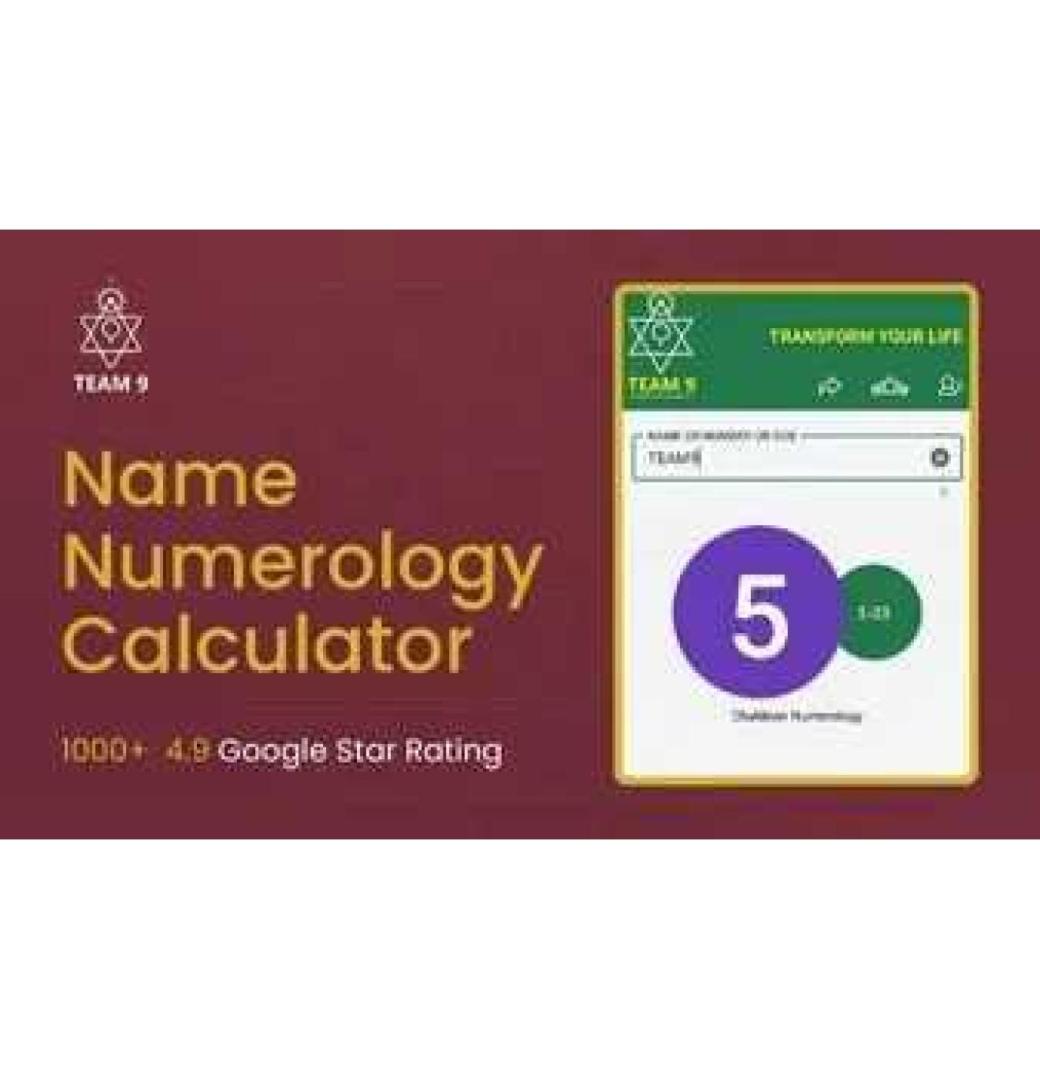Transform Your Life with Our Name Numerology Calculator