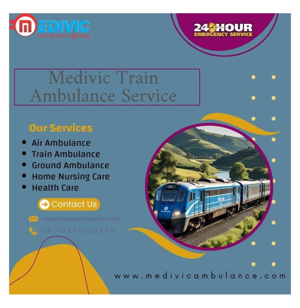 The Medivic Train Ambulance Services in Bangalore is available 24/7