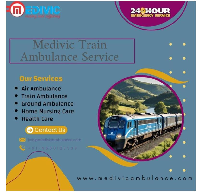 The Medivic Train Ambulance Services in Bangalore is available 24/7