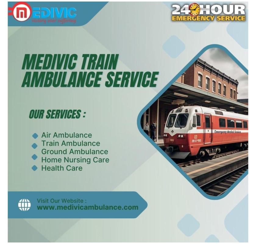 Life-saving is possible with the Medivic Train Ambulance Services in Mumbai