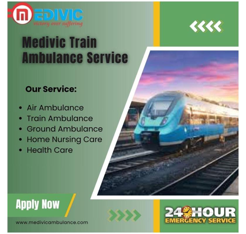 The Medivic Train Ambulance Service in Ranchi for life-saving support on the move