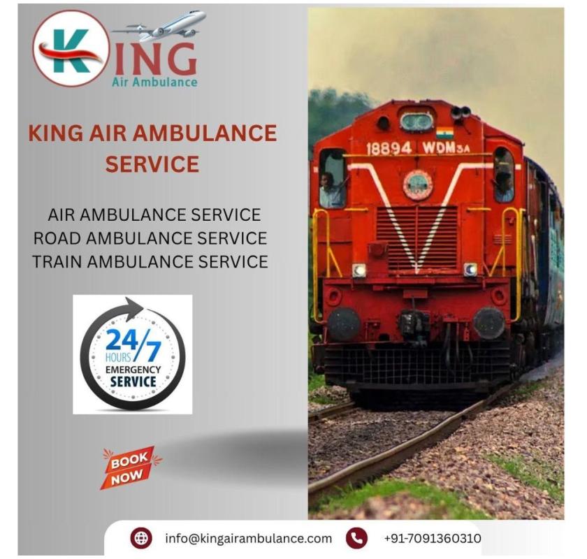  The medical team of Baking Train Ambulance in Indore is skilled  