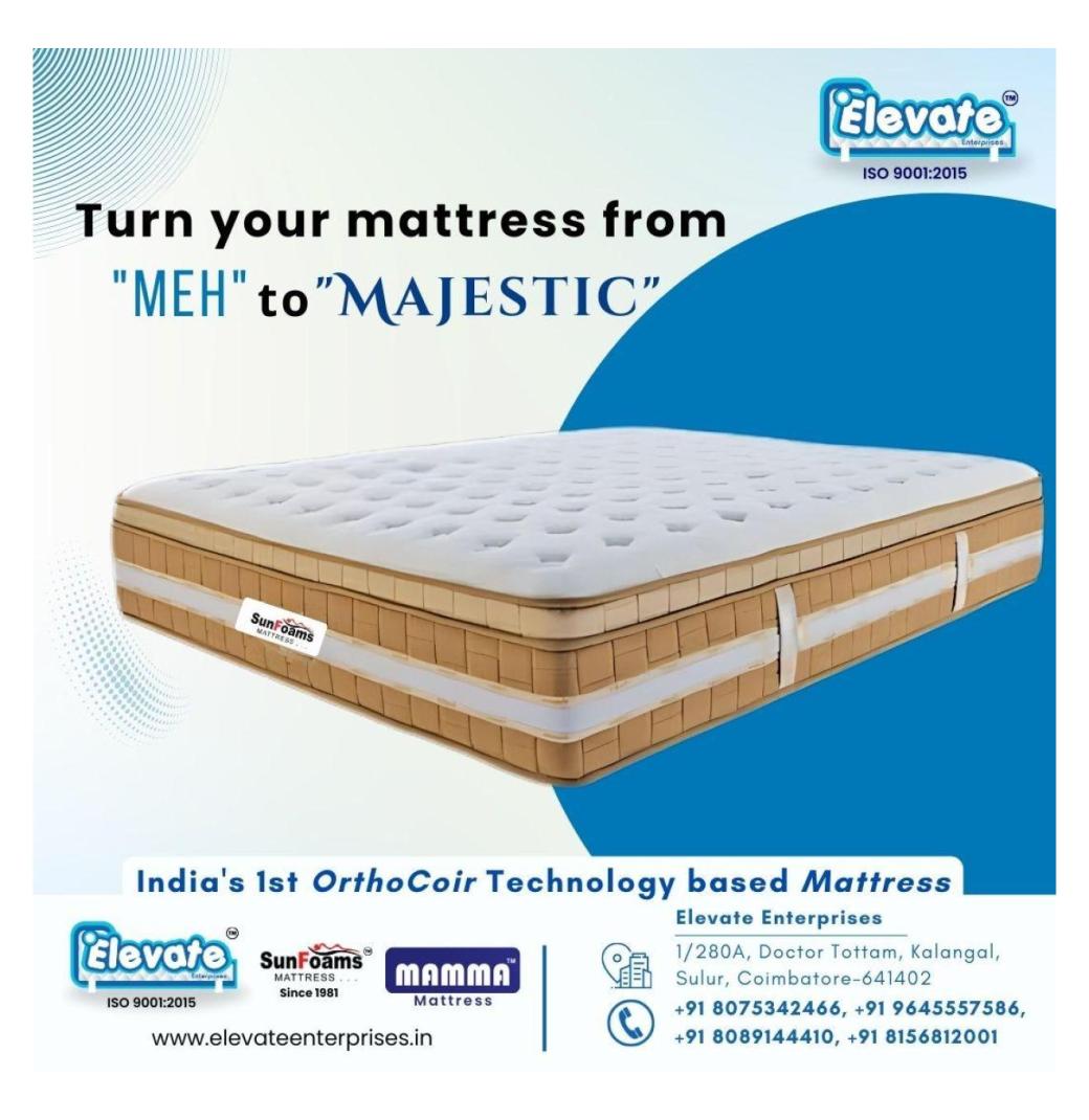 Comfortable Pocketed Spring Mattresses | Elevate Enterprises