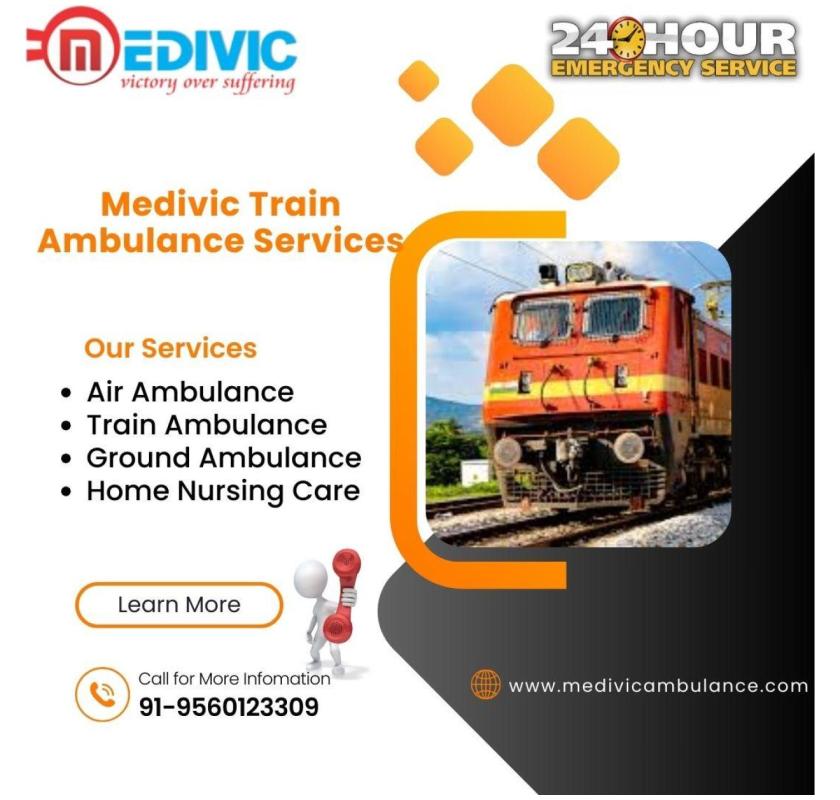 Medivic Train Ambulance in Ranchi is one of the best for medical or transportation services
