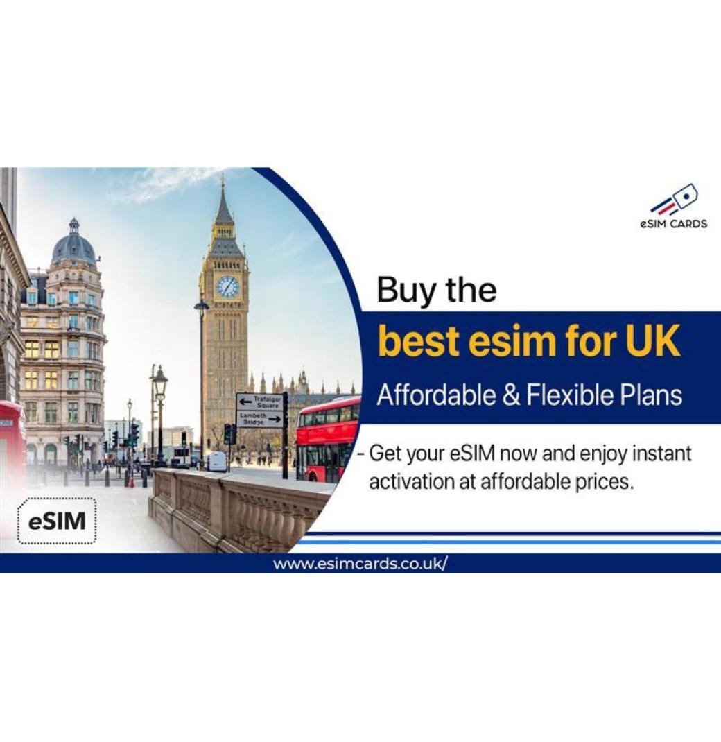 Stay connected in the UK with a hassle-free prepaid eSIM