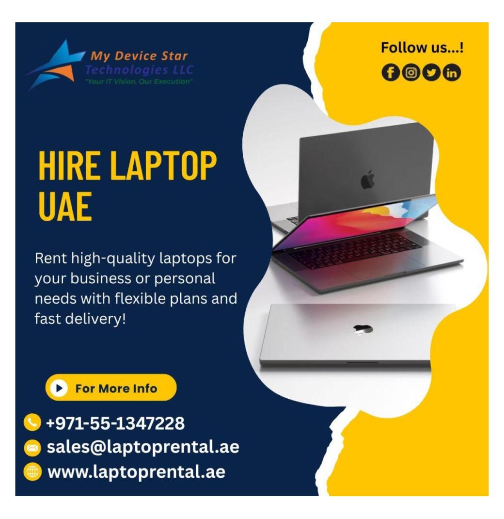 Best Office Laptops to Hire in UAE for 2025?